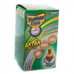 Жидкость от комаров Убойная сила экстра 45 ночей 30 мл