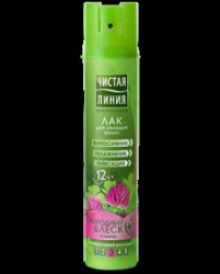 Лак для волос Чистая линия Природный блеск 200 мл