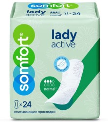 Прокладки урологические для женщин Somfort Леди актив нормал 24 шт.