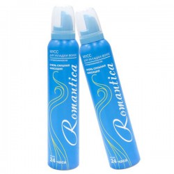 Лак для волос Romantica с провитамином В5 очень сильная фиксация 210 см3/200 мл голубой