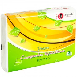 Салфетки бумажные Maneki Дрим двухслойные 60 шт.