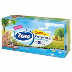 Салфетки для лица Zewa дизайн 100 шт.