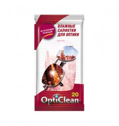 Салфетки влажные Opti Clean для оптики 20 шт.