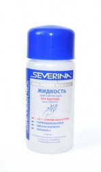 Жидкость для снятия лака Severina без ацетона 100 мл