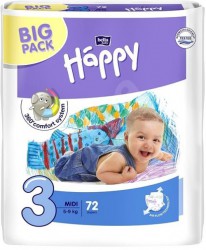 Подгузники 72 шт. Bella бэби хэппи миди 5-9 кг