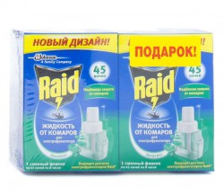 Жидкость Raid от комаров 45 ночей эвкалипт