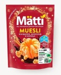 Мюсли, Matti (Матти) 250 г мандарин шоколад и корица дой-пак