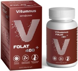 Vitumnus Фолат Vitumnus 60 шт. капс. 400 мг