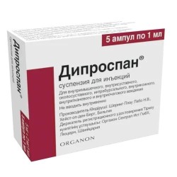 Дипроспан сусп. д/ин. 2 мг/мл+5 мг/мл 1 мл 5 шт.