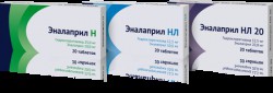 Эналаприл НЛ 20, таблетки 12.5 мг+20 мг 20 шт