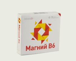 Магний В6 48 шт. табл. 50 мг+5 мг / 0.44 г
