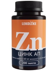 Цинк ап Lekolike БАД к пище 200 шт. табл. 0.3 г