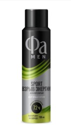 Дезодорант-антиперспирант для мужчин FA Мэн Спорт Взрыв Энергии спрей 150 мл