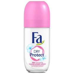 Дезодорант-антиперспирант FA Драй протект Нежность хлопка ролик 50 мл