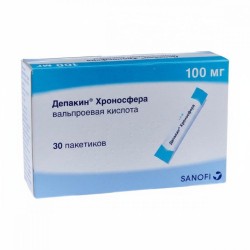 Депакин Хроносфера гран. с пролонг. высвоб. 100 мг 30 шт.