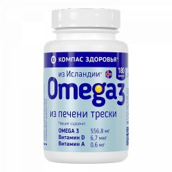 Рыбий жир из печени трески 180 шт. капс. 300 мг