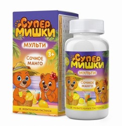 Мульти Супер мишки 60 шт. паст. жев. 2200 мг
