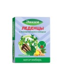 Леденцы с исландским мхом и солодкой, Эвкам 3.2 г 20 шт мята+имбирь