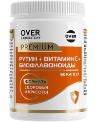 Витамин С с биофлавоноидами и рутином OVER laboratory БАД 60 шт. капс.