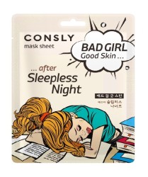 Маска тканевая для лица Consly Бэд Герл гуд скин после бессонной ночи 23 мл