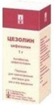 Цезолин, порошок для приготовления раствора для внутривенного и внутримышечного введения 1000 мг 1 шт флаконы