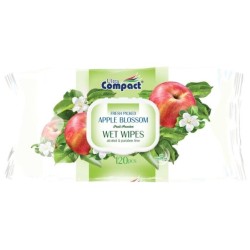 Салфетки влажные Ultra Compact эппл блоссом 120 шт.
