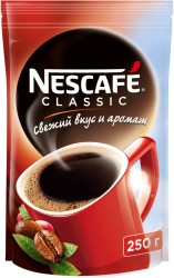 Кофе, Nescafe (Нескафе) 250 г №1 классик мягк. упак.