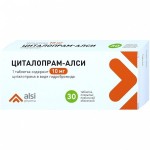 Циталопрам, таблетки покрытые пленочной оболочкой 10 мг 30 шт