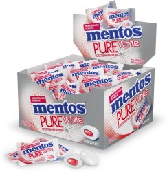 Жевательная резинка Mentos 2 г Пьюр Уайт клубника