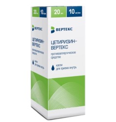 Цетиризин-Вертекс капли д/приема внутрь 10 мг/мл 20 мл 1 шт.