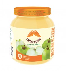 Пюре Сами с Усами яблоко без сахара с 4 мес 100 г