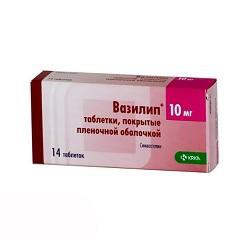 Вазилип табл. п/о пленочной 10 мг 14 шт.