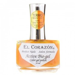 Лак для ногтей El Corazon Актив био-гель термо с песочным эффектом 16 мл 423/1251
