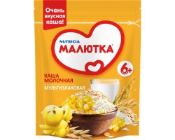 Каша молочная Малютка мультизлаковая с 6 мес 220 г
