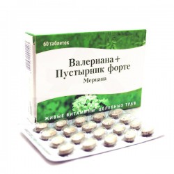 Валериана+пустырник форте 60 шт. табл. 0.5 г