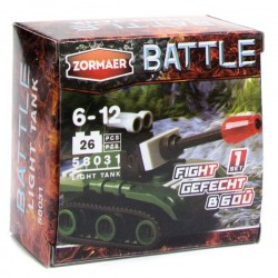 Игрушка Zormaer конструктор Баттл Легкий танк 26 элементов