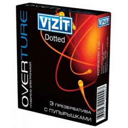 Презервативы Vizit с пупырышками 3 шт.