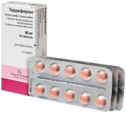 Тардиферон табл. с пролонг. высвоб. п/о пленочной 80 мг 30 шт.