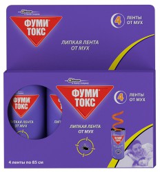 Лента липкая Фумитокс от мух 4 шт.