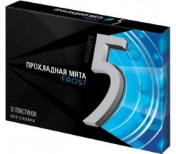 Жевательная резинка Wrigley's Five 31.2 г прохладная мята