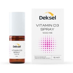 Витамин Д3 Спрей Deksel БАД к пище спрей д/приема внутрь дозир. 1000 МЕ 15 мл