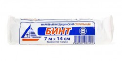 Бинт стерильный Лайф р. 7мx14см 36 г/м кв.