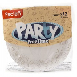 Тарелка 12 шт. Paclan пати бумажная с рисунком 230 мм