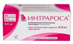 Интрароса супп. ваг. 6.5 мг 28 шт.