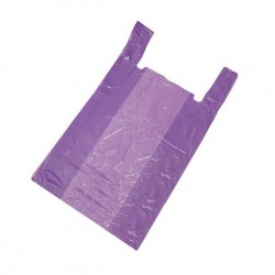 Пакет-майка 1 шт. ПНД р. 30х54 сирень