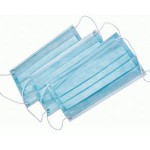 Маска медицинская одноразовая, 1 шт 3-х слойная на резинках 2400003675805