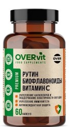 Витамин С с биофлавоноидами и рутином OVERvit БАД 60 шт. капс.