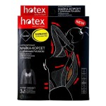 Майка-корсет корректирующая, Hotex (Хотекс) с длинным рукавом черная