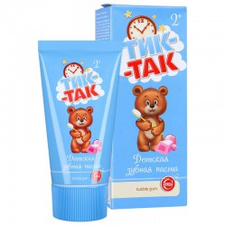 Зубная паста детская Тик-так баббл гам 2+ 62 г
