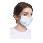 Маска медицинская одноразовая, 1 шт 3-х слойная нестерильная на резинках 2400003675805